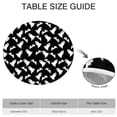 thumbnail image 6 of Halloween Ghost and Bat Silhouette Pattern Round Fitted Tablecloth with Elastic Edge,Dining Table Cover Waterproof,Outdoor Round Tablecloth for Camping,Dining,Indoor and Outdoor, 6 of 7