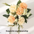 thumbnail image 4 of Adorno De Hortensia Artificial Delicada Figura De Flor Falsa Estatua De Hortensia De Simulación Con Maceta De Cerámica Flores De Tela De Seda Cuerda De Cáñamo Para Escritorio Dormitorio Sala De Estar Eigraketly HA027419-03, 4 of 7