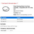 thumbnail image 2 of Power Steering Return Line Hose Assembly - Compatible with 1972 Jeep CJ5, 2 of 2