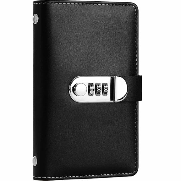 Lockable Savings Notebook,100-Transparent-Pocket Currency Collectors Album with Password Lock,Cash Envelope Binder for Money Savings Goals