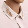 thumbnail image 5 of K-KED 1 Pair Tree Leaf Brooches Pins Jean Shirts Suits Lapel Pin Retro Bro:yq-Gold, 5 of 7