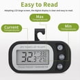 thumbnail image 4 of Digital Frigerator Thermometer 2 Pack, Thermometer Refrigerator with Large LCD Screen Stand and Magnetic Back,2 * Digital Frigerator Thermometer,Black, 4 of 7