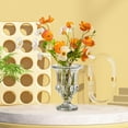 thumbnail image 6 of deevoka Glass Flower Vase Unique Bouquet Holder for Cabinet Dining Table Living Room M, 6 of 9
