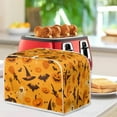 thumbnail image 4 of ZUXONGSY Halloween Bat Ghost Toster Cover 4 Slice Toaster Dust Cover Appliance Cover Wide Slot Quilted 2 Slice Toaster Appliance Dust-Proof Cover Halloween Decor, 4 of 7