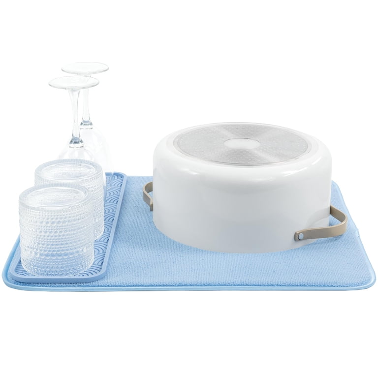 S&T Inc. Dish and Bottle Drying Mats, Microfiber photo 4