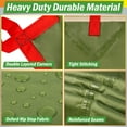 thumbnail image 4 of Wakeman Outdoors 10 x 12ft Camping Tarp for Tent or Hammock Rain Fly with UPF40 UV Protection, Green, 4 of 10
