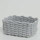 thumbnail image 3 of Cesta de punto para organizar elementos esenciales de escritorio de inspiración nórdica en color gris, 3 of 5