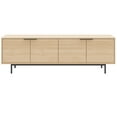 thumbnail image 4 of Nexera Hamilton Tv Stand with 4 Storage Cabinets Fits Tv's up to 70", Natural Blonde Oak, 4 of 9