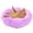 Brown, variant on Esaierr Dog Cat Pet Products Bed Long Faux Fur Donut Pet Bed for Calming Cuddler Four Seasons Warm Plush Pet Mat