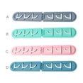 thumbnail image 4 of Dalazy Coat Rack Holder Wall Mounted Hat Key Hooks Hanger Hanging Storage Organizer for Bathroom Kitchen, ABS, Blue, 4 of 7