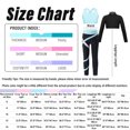 thumbnail image 3 of iiniim Kids Girls 3Piece Yoga Dance Gymnastics Tracksuit Long Sleeve Crop Top Sports Bra and Leggings Sportwear Set, 3 of 7