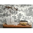 thumbnail image 5 of NextWall Inkwell Chateau Toile Peel and Stick Wallpaper, 5 of 8