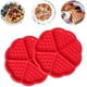 thumbnail image 3 of Máquina para hacer gofres con forma de corazón, accesorios para hornear de silicona antiadherentes, fácil de almacenar, enrollable, resistente al calor de -40 a 230 grados Celsius, perfecta para, 3 of 8