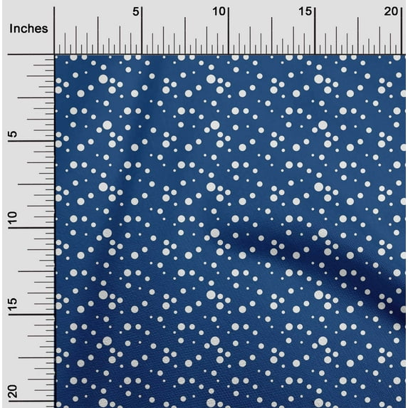 oneOone Velvet Royal Blue Fabric Dots Sewing Craft Projects Fabric Prints By Yard 58 Inch Wide