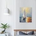thumbnail image 3 of Nawypu  Art, Modern Abstract Oil Paintings Sailing Boat On The Sea Acrylic Canvas Hanging Painting Living Room Bedroom Wall Art Home Decoration, 3 of 4