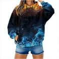 thumbnail image 5 of WJHWSX Hoodies for Women,Womens Hoodies,Breathable,Soft,Polyester,Spandex,Light Blue,XL, 5 of 9