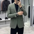 thumbnail image 4 of Chaqueta corta para hombre, abrigos cortos, para fiesta, tallas grandes, trajes y blazers para hombre, ropa informal, elegante, sencilla, con botones, 4 of 5