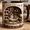 Black, variant on Cozy Cat Life Mug for Cat Lovers, Cute Kitty Coffee Cup Gift