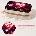 thumbnail image 5 of Valentine's Day Velvet Portable Bracelet Holder with Removable Compartment - Storage Box, Jewelry Box, and Jewelry Stand - Gift, 5 of 7