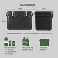 thumbnail image 2 of IRIS USA 44 QT Insulated Extremely Cold Cooler Box, 13 Day Ice Retention, Heavy Duty Cooler with Secure Metal Buckles and Vacuum-Insulated Panels, 1 Pack, Durable Ice Chest with Built-in Handles,, 2 of 8