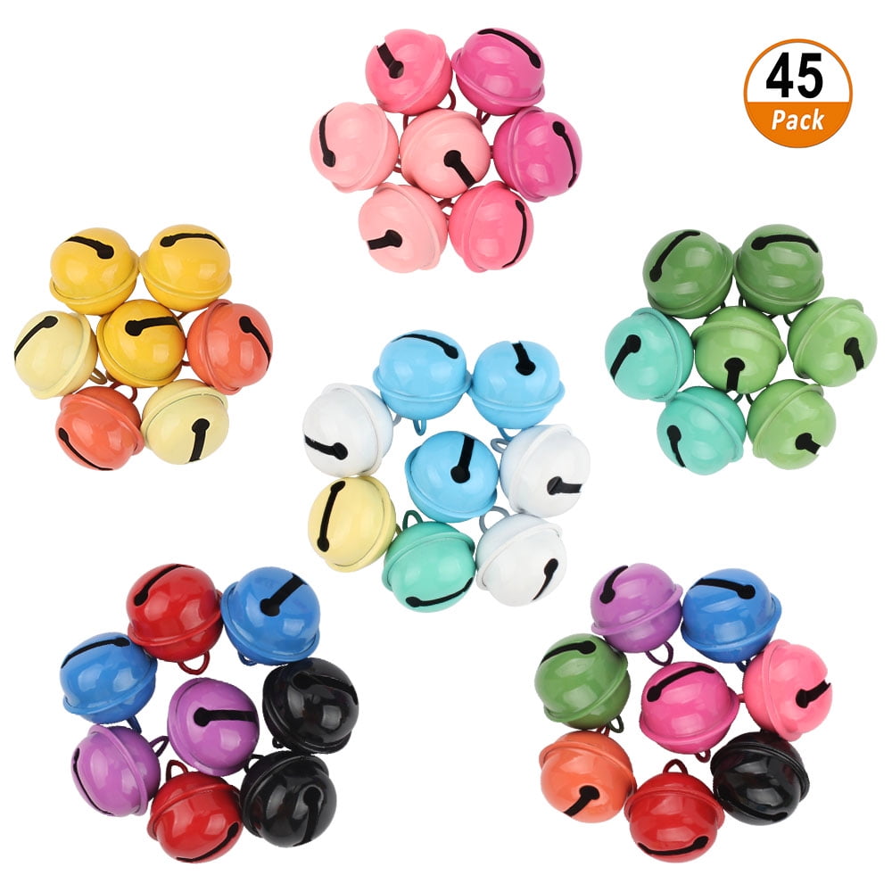 45Pcs Jingle Bells for Crafts ,DIY Bells for Home Decoration, Christmas