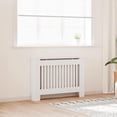 thumbnail image 1 of vidaXL Radiator Cover with Top Storage Shelf, Heater Cover, MDF, 44.1''x7.5''x32.1'', White, 1 of 2