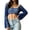 11#Dark Blue, variant on Womens Crochet Shrug Y2K Hollow Out Bolero Shrug See Through Cropped Knit Sweater Top