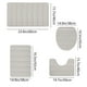 thumbnail image 3 of WSBDENLK Juego de 4 alfombras de baño de espuma viscoelástica, universales, suaves, cómodas, con absorción de agua, antideslizantes, gruesas, lavables a máquina, fáciles de secar, color beige, 3 of 8