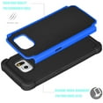 thumbnail image 3 of Galaxy S6 Case, Samsung Galaxy S6 Case, [Black] Rugged Rubber Plastic Impact Defender Slim Hard Case Cover Shell For Samsung Galaxy S6 S VI G9200 GS6 All Carriers, 3 of 4