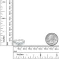 thumbnail image 3 of Gem Stone King 925 Sterling Silver White Topaz and White Moissanite Engagement Ring for Women (2.39 Cttw, Gemstone November Birthstone, Round 7MM and 4MM, Size 9), 3 of 3