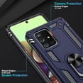 thumbnail image 5 of Samsung Galaxy A71 5G Case (Not Fit Galaxy A71 4G) with HD Screen Protector, Dual Guard Protection Series Case with Portable Magnetic Ring Stand for Samsung A71 5G (Blue Military Case), 5 of 14