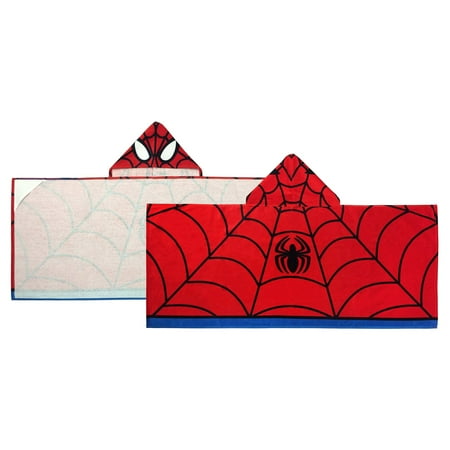 Marvel Spiderman Hooded Towel, Kids Superhero Bath/Pool/Beach Towel