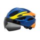 thumbnail image 4 of Casco de bicicleta Casco de bicicleta de carretera ajuste ajustable al aire libre con visera desmontable para hombres mujeres equipo de ciclismo casco Azul Amarillo, 4 of 8