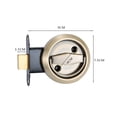 thumbnail image 3 of Round Recessed Door Lock, 1Pcs Stainless Steel 304 Recessed Cup Door, 3 of 7