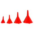 thumbnail image 1 of Entonnoir à Huile en Plastique Rouge 4 Pcs Entonnoir à Carburant pour Voiture Simple Portable Maison, 1 of 8