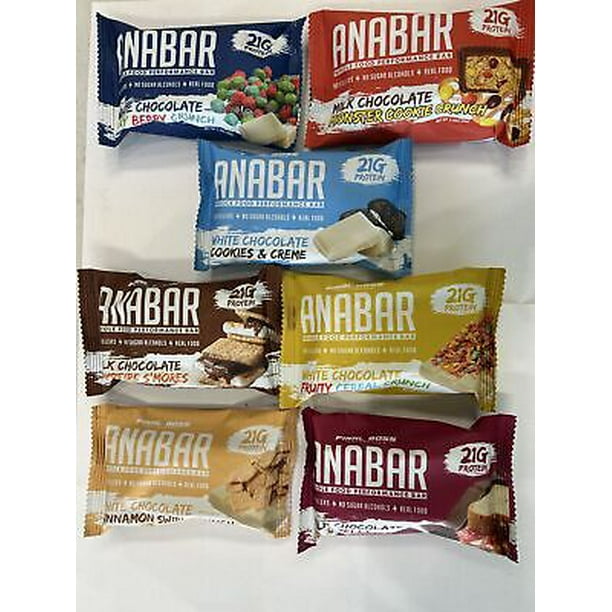 Anabar Protein 7 Bars Smores, Cookies, Fruity, PBJ, Cinnamon, Berry
