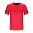 thumbnail image 4 of Tops de Color Sólido para las Mujeres, Manga Corta Cuello Redondo Suéter Blusa de Moda para el Hogar Y el Uso Diario, 4 of 7