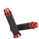 thumbnail image 4 of Puños de manillar de goma de aluminio CNC para motocicleta, para manillar de 7/8", para bicicleta, color rojo, 4 of 15