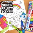thumbnail image 3 of Scentos Jumbo Scented Markers, 8 Pack, Fruit Fragrances, Super Washable, Kid Approved, Non toxic, Chunky Design for Little Hands, 3 of 8