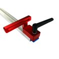 thumbnail image 4 of Woodworking Chute Limiter Red Aluminum Alloy T-slot Stopper Portable Woodworking Guide Rail Miter Track Stop Woodworking Manual Tool for Worker Industry, 4 of 9