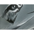 thumbnail image 4 of Ambesonne Eye Quilted Bedspread Set 3 Pcs, Tiger Sharp Eyes Wildlife, Queen Size, Grey Black White, 4 of 5