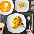 thumbnail image 5 of MALACASA, Series Elisa, 36-Piece Porcelain Dinnerware Set, Ivory White Dinner Set, Service for 12, 5 of 8