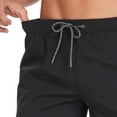 thumbnail image 5 of YHAJDS Mens Solid Color Swim Trunks with Cargo Pockets Quick Dry Elastic Drawstring Waist, 5 of 5