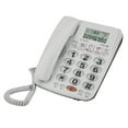 thumbnail image 2 of Téléphone Fixe Silencieux Blanc, Téléphone Filaire, pour, 2 of 8