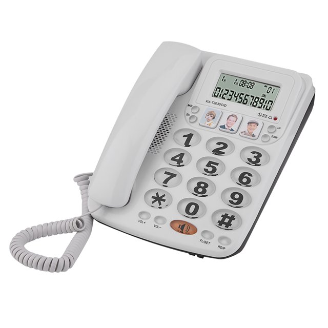 Teléfono Fijo Con Cable NikouMX Con Contestador Automático 2 Líneas