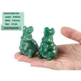 thumbnail image 5 of Ksopiavobs Green Aventurine Bunny Decor Crystals Rabbit Statue Pocket Polished Natural Gemstone Crystals Tiny Figurines for Office Room Desk Decoration Easter Ornament 1.5’’ Gifts Mom Grandma 1PC, 5 of 6