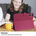 thumbnail image 6 of for Xiaomi Redmi Pad 2 Pro 12.1/Poco Pad M1 12.1 Inch 2025 Case, Rhombus Pattern Multiple Viewing Angles Stand Slim Folio Cover (Red), 6 of 6