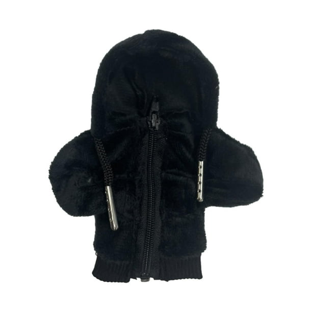 Funda para palanca de cambios de coche con capucha, divertida y decorativa. Negro