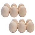 thumbnail image 1 of CHUANK 12 Pcs Handmade Wooden Eggs Home Decor Toys Simulation Craft Fake Coloring Painting Childrens, 1 of 6