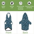 thumbnail image 6 of Fotbe Blue and White Gradient Snowflake Print Small Dog Sweater Hoodies Pet Grey Hooded Soft Fleece Sweatshirts with Pocket Fall Winter Puppy Cat Sweaters Warm Clothes-X-Small, 6 of 7